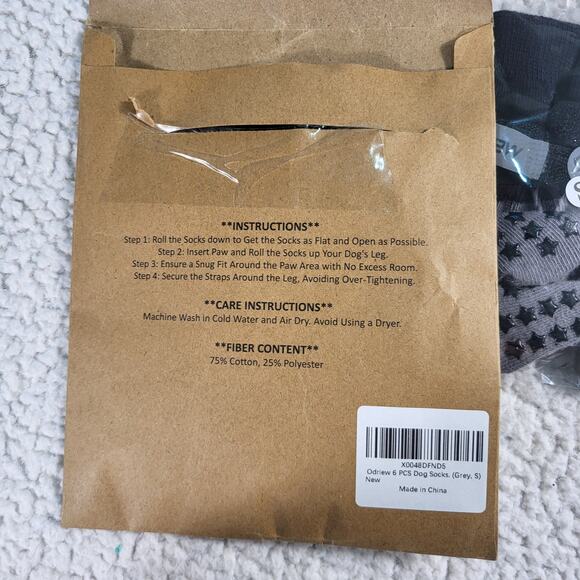 NEW Dog Socks 6 pack   size small - Picture 4 of 6